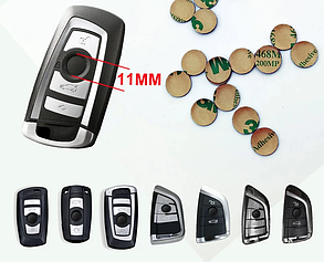 Наклейка на ключ M-Performance BMW (БМВ) 11 мм E39 E53 E60 E46 E36 E34 E90 E65 E66 E70, фото 2