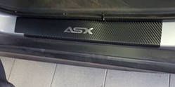 Накладки на пороги Mitsubishi ASX з 2010 р. (carbon)