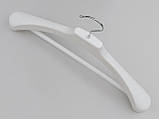 Плічка вішалки тремпеля V-PLp46 білого кольору, довжина 46 см, фото 2