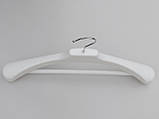 Плічка вішалки тремпеля V-PLp46 білого кольору, довжина 46 см, фото 3