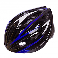 Шлем велосипедный кросс-кантри с механизмом регулировки Zelart AY-21 L черно-синий 192038