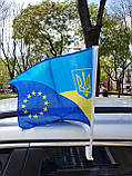 Флаги на авто (Автофлаг Україна — ЄС з тримачем), фото 3