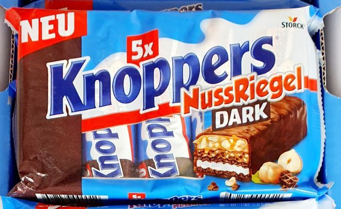 Батончики Knoppers NussRiegel DARK 200 гр., фото 1