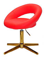 Стілець із круглим сидінням на золотій хрестовині на стопах Holy GD-Modern Base, фото 6