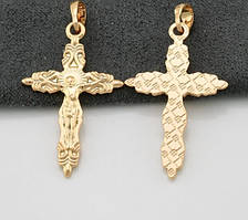 Хрестик Xuping 71060К для ланцюжка до 3мм, розмір 33*18мм, позолота 18К