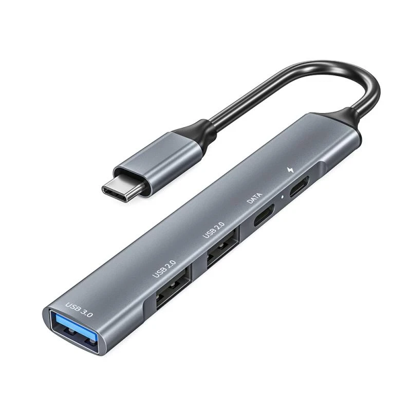 OTG тройник USB C Type-C для зарядки и подключения периферийных ...