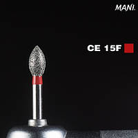 Алмазний бор сливка CE-15F (ISO 254/027) червоний.