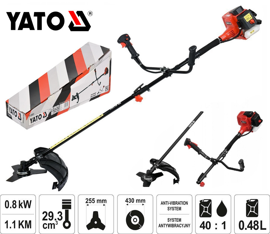 Тример бензиновий Yato YT-85001 1,1 л.с.