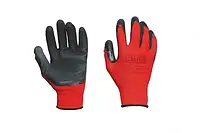 Перчатки с нитриловым покрытием Сила (красн+черн манжет без подвеса/хедера)