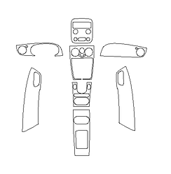 Комплект викрійок для салону BENTLEY CONTINENTAL 2015