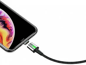USB дріт Iphone 7 Baseus Zinc Magnetic 2.4A 1 m серый, фото 2