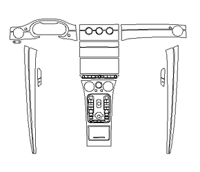 Комплект викрійок для салону BENTLEY CONTINENTAL GT 2018