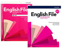 English File 4th edition Intermediate Plus комплект Students book + Workbook