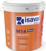 Краска водоэмульсионная для потолков и стен белая глубоко матовая ISAVAL Pinmat М-14