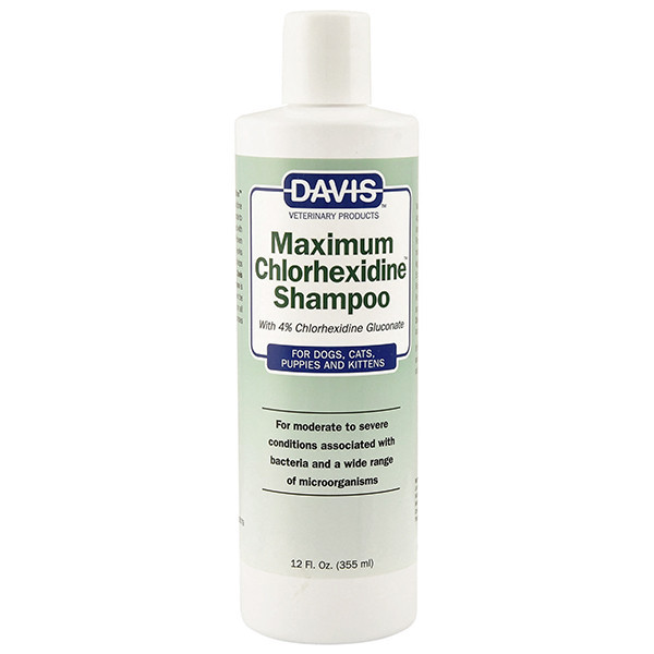 Davis Maximum Chlorhexidine Shampoo 3,8 л шампунь для собак и котов при заболеваниях кожи с 4% хлоргексидином - фото 1 - id-p1567048536