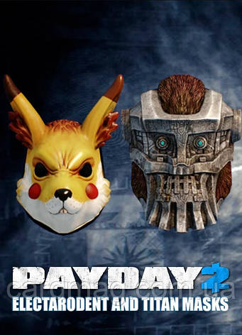 PAYDAY 2: Electarodent and Titan Masks (Ключ Steam) для ПК, фото 1