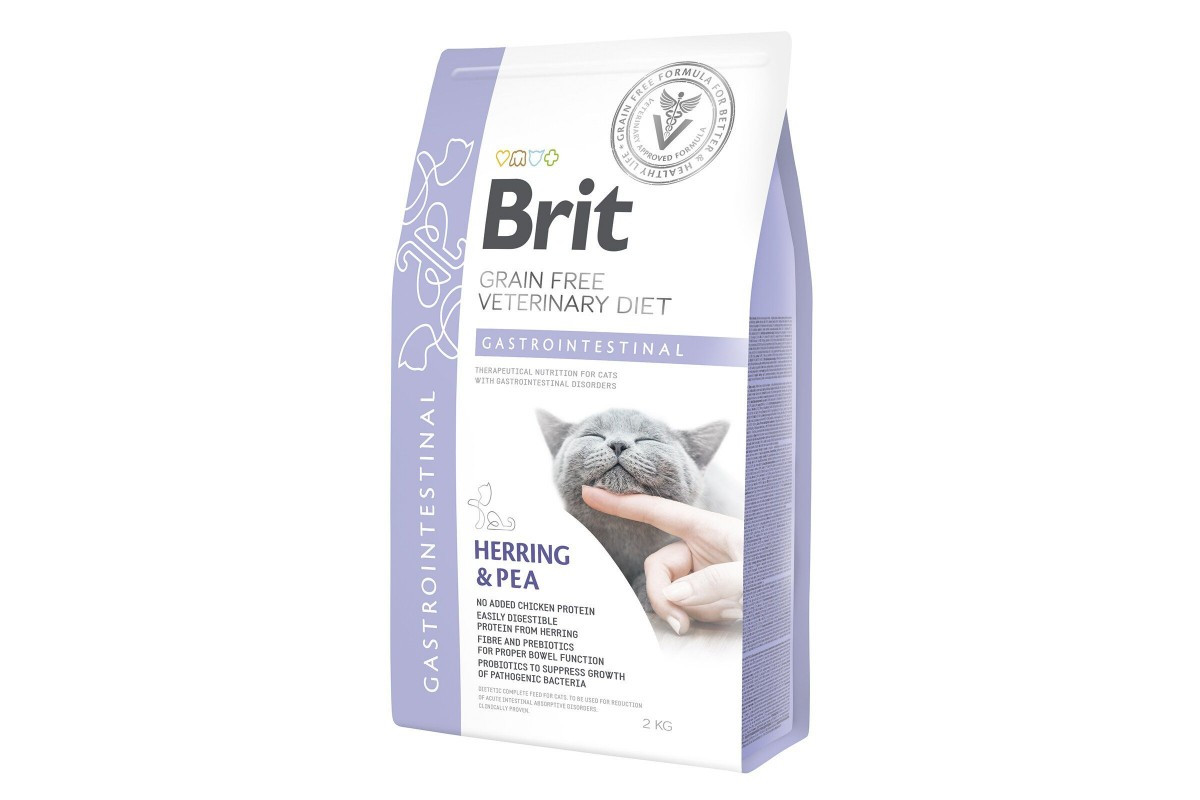 Brit GF Veterinary Diets Cat Gastrointestinal для шлунково-кишечного тракту для котів, 2kg