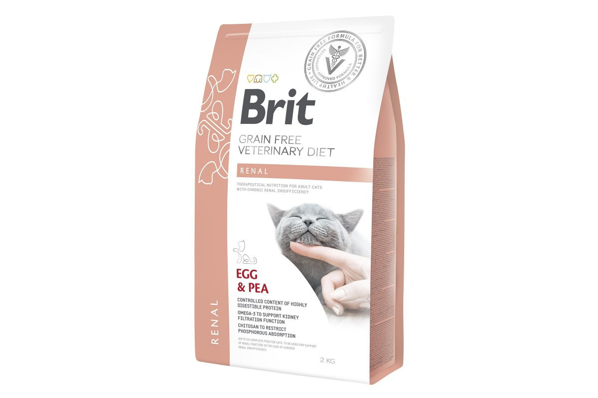 Brit GF Veterinary Diets Cat Renal для котів з нирковою недостатністю, 2kg