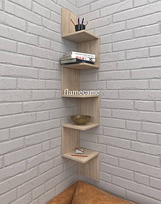 Полиця кутова настінна NF-21 Дуб сонома