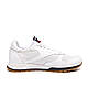 Чоловічі шкіряні літні кросівки, перфорація Reebok (Рибок) Classic White, кеди білі, Чоловіче взуття, фото 3