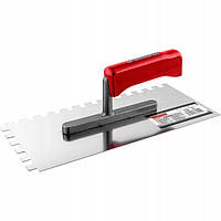 Гладилка з нержавіючої сталі PROFI 280х130 мм зубчаста 6х6 мм (C0552)