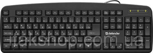 Клавіатура провідна Defender Office HB-910 (чорна), фото 2