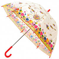 Детский прозрачный зонт Zest Цветочная поляна ( механика ) арт. 51510-18