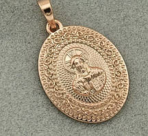 Іконка Господь Вседержитель для ланцюжка до 3мм, розмір 29*17мм, позолота РО