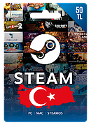 Steam Gift Card на суму 50 TL (регіон Туреччина)