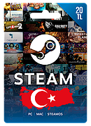 Steam Gift Card на суму 20 TL (регіон Туреччина)