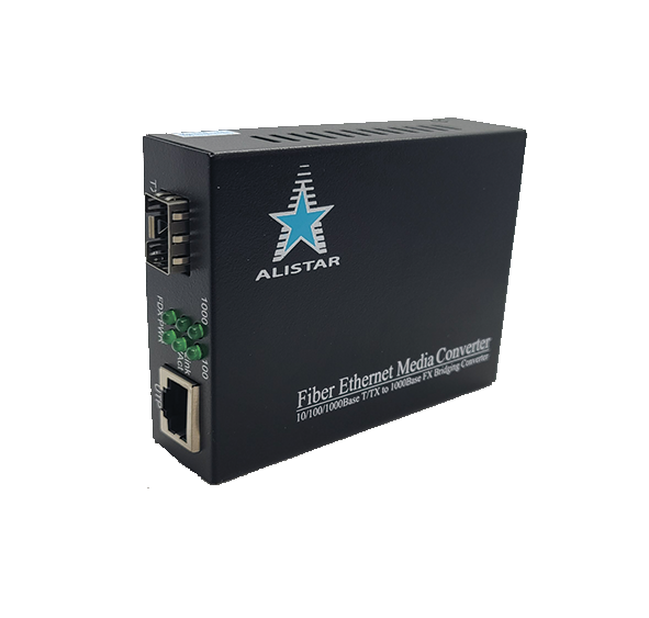 Медиаконвертер 10/100/1000BASE-T SFP Slot 1000Base-SX/LX Alistar, фото 1