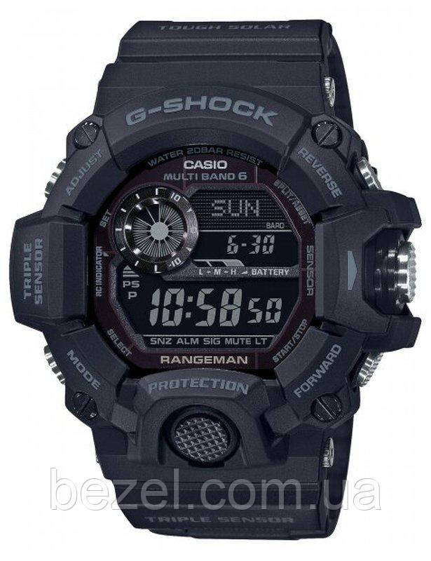 Чоловічий годинник Casio G-Shock GW-9400-1BER Rangeman Касіо протиударний японський кварцовий
