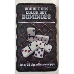 Настільна гра Dominoes. Доміно (у бляшаній коробці)