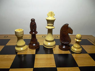 Набір 3 в 1: Шахи, шашки, нарди (48 x 48 см)