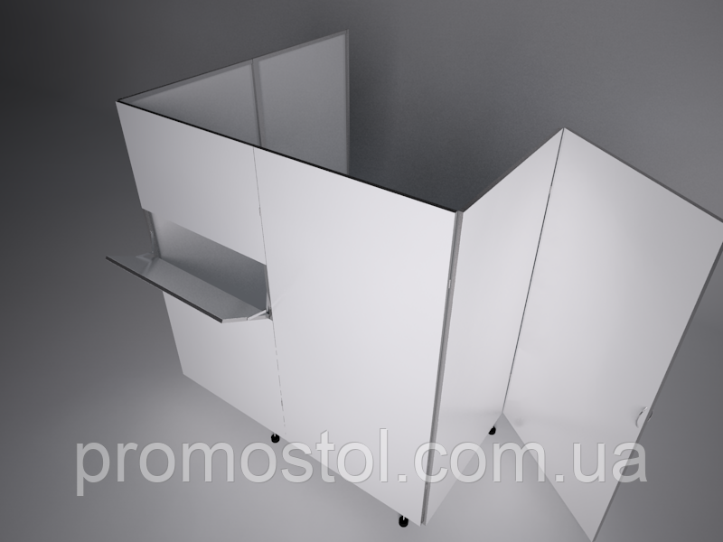 Мобільна ширма перегородка пластикова, фото 1