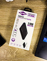Внешний аккумулятор Power Bank SERTEC ST-2060 5000mAh черный, фото 1