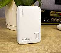 Внешний аккумулятор Power Bank SERTEC ST-2062 10000mAh белый, фото 1