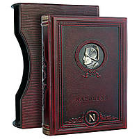 Великие Мысли Наполеона Книга в кожаном переплете подарочная в футляре 25728
