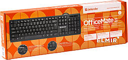 Клавіатура провідна Defender OfficeMate SM-820 (чорна), фото 3