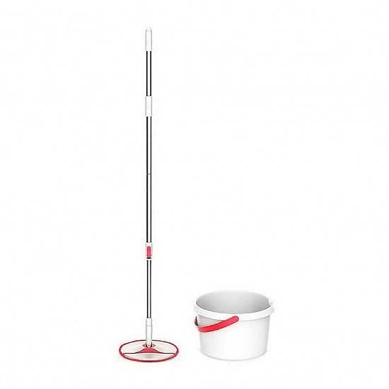 Комплект для прибирання Xiaomi Yijie Rotary Mop Set Сірий/ Червоний (YD-02)