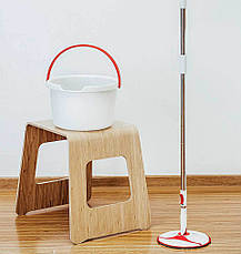 Комплект для прибирання Xiaomi Yijie Rotary Mop Set Сірий/ Червоний (YD-02), фото 3