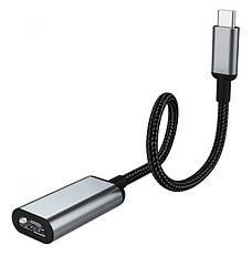 Адаптер Hoco HB21 Type-C - HDMI Сірий/ Чорний (HB21), фото 3