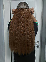 Накладные волосы на заколках волнистые на ленте 60 см цвет - 110грамм(цвета в ассортименте)