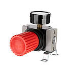 Регулятор тиску 1/2", 1-16 барів, 4000 л/хв, професійний INTERTOOL PT-1428, фото 5