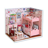 Кукольный дом конструктор DIY Cute Room 3012-A Mood of Love 3D Румбокс Gold