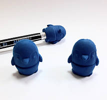 Ластик на олівець "Пінгвін/котик", ціна за уп., в уп. 80 шт. банка 11*7 см