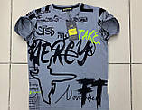 Синя футболка на хлопчиків 170,176 зросту DOFFBI Туреччина, фото 3