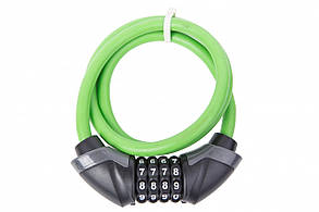 Замок PYM 2836 кодовий 10mm/100cm зелений