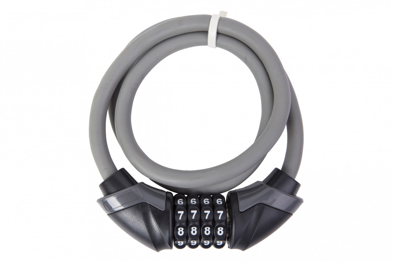 Замок PYM 2836 кодовий 10mm/100cm сірий, фото 1