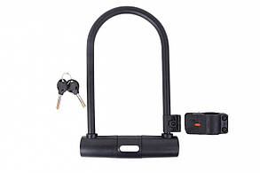 Замок U-Lock PY 6168 на ключі 127 mm*229 mm чорний